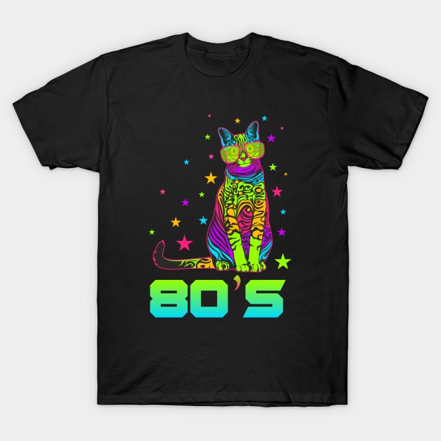 80s cat T-Shirt by ElectricPeacock